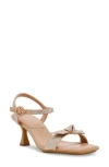 Anne Klein Women's Jia Knot Ankle Strap Dress Sandals In Beige/crystal