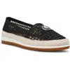 Anne Klein Joncey Espadrille Flat In Black Raffia