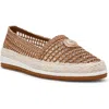 Anne Klein Joncey Espadrille Flat In Dark Cafe Raffia
