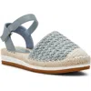 Anne Klein Jordanna Espadrille Sandal In Sky Blue Raffia