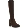 Anne Klein Women's Journey Block Heel Knee High Dress Boots In Chocolate