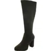 Anne Klein Journey Womens Wide Calf Faux Suede Knee-high Boots In Gold