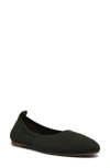 Anne Klein Joyy Knit Ballet Flat In Green
