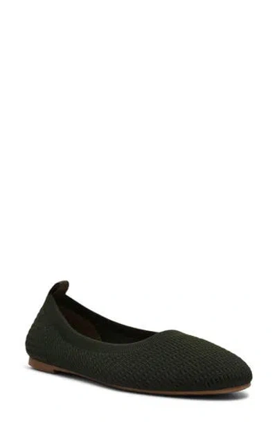 Anne Klein Joyy Knit Ballet Flat In Green