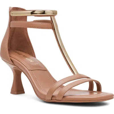 Anne Klein Juliet T-strap Sandal In Brown