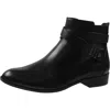 Anne Klein Kael Womens Laceless Leather Ankle Boots In Black