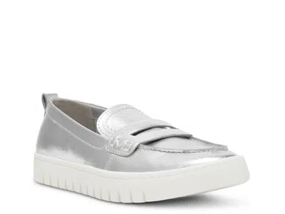 Anne Klein Kalypso Penny Loafer In Silver