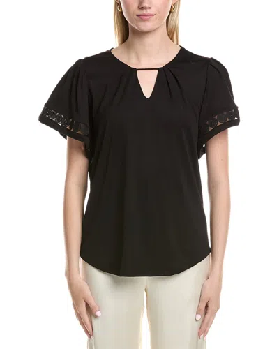 ANNE KLEIN KEYHOLE BLOUSE
