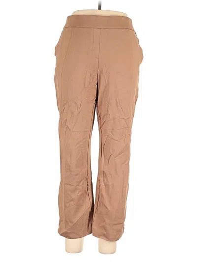 Pre-owned Anne Klein Khaki Pant In Brown