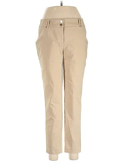 Pre-owned Anne Klein Khaki Pant In White