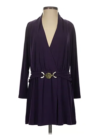 Pre-owned Anne Klein Kimono In Purple