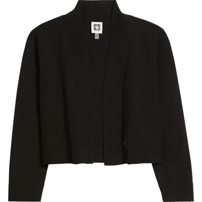 Anne Klein Kissing Front Shrug In Black
