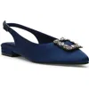 Anne Klein Kith Slingback Flat In Saphire