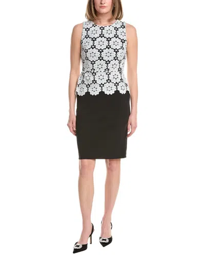 Anne Klein Lace Sheath Dress In Multi