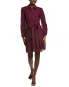 Anne Klein Lace Shirtdress In Purple