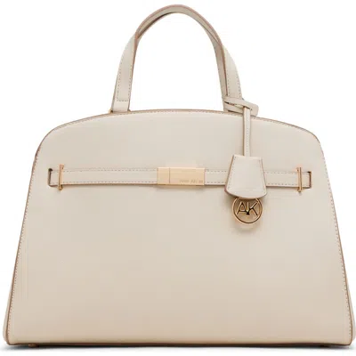 Anne Klein Large Belted Satchel In Sand