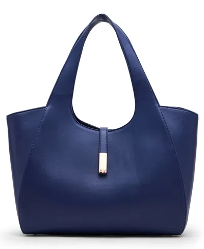 Anne Klein Large Tote Bag In Blue
