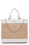 Anne Klein Large Tote Bag In Natural/ White