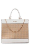Anne Klein Large Tote Bag In Natural/white