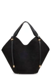 Anne Klein Large Hobo Shoulder Bag In Black