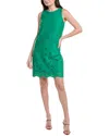 Anne Klein Cutout Sleeveless Shift In Green