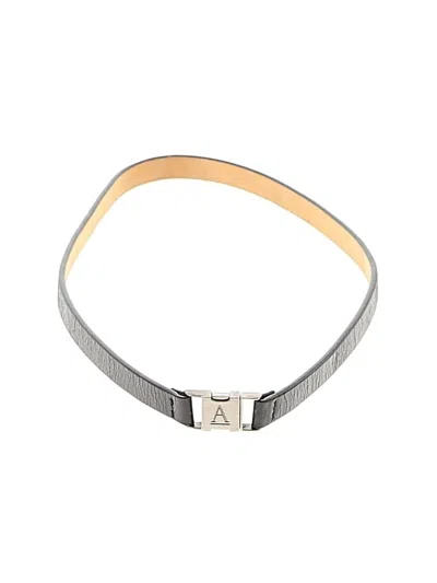 Pre-owned Anne Klein Leather Belt In Black