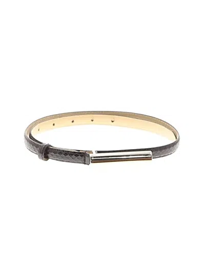 Pre-owned Anne Klein Leather Belt In Black