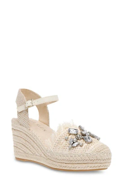 Anne Klein Lenox Wedge Espadrille Sandal In Raffia