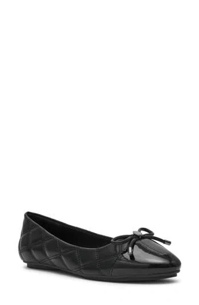 Anne Klein Leyton Cap Toe Ballet Flat In Black