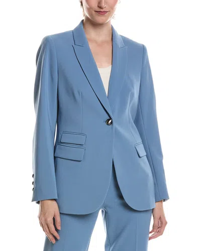 Anne Klein Liberty Stretch Jacket In Blue