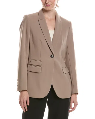 Anne Klein Liberty Stretch Jacket In Nude
