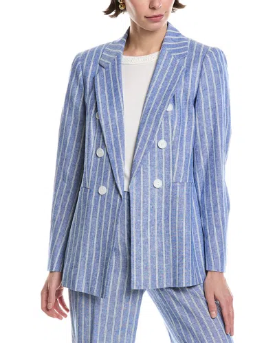 ANNE KLEIN LINEN-BLEND BLAZER