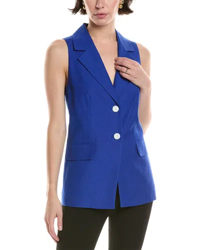 Anne Klein Linen-blend Vest