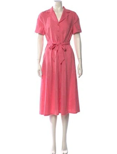 Pre-owned Anne Klein Long Dress In Pink