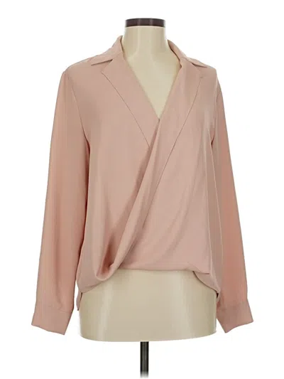 Pre-owned Anne Klein Long Sleeve Blouse In Brown