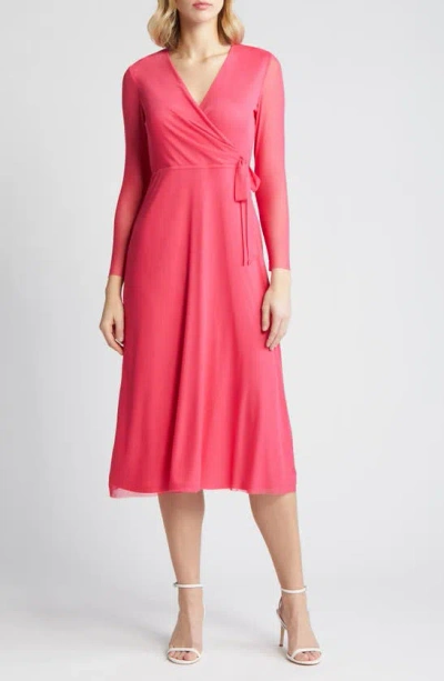 Anne Klein Midi Dress Anne Klein Leaf Print Sleeveless Midi Dress