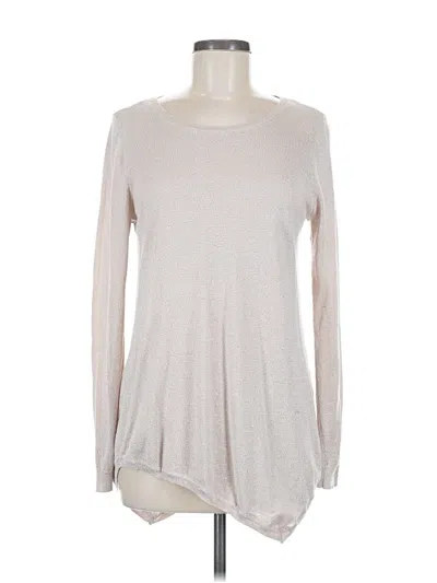 Pre-owned Anne Klein Long Sleeve T-shirt In Silver