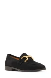 Anne Klein Lori Bit Loafer In Black Suede