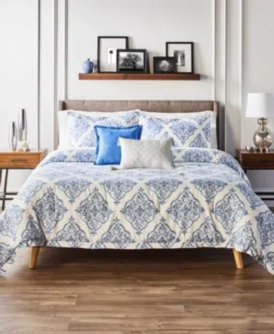 Anne Klein Louisa Bamboo Blend Comforter Sets In Multi