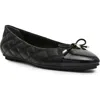 Anne Klein Luci Cap Toe Ballet Flat In Black