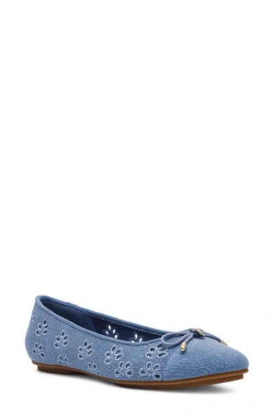 Anne Klein Luci Ballet Flat In Blue