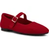 Anne Klein Mabel Mary Jane Flat In Red