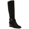 Anne Klein Women's Maelie Knee High Microsuede Regular Calf Boots In Black