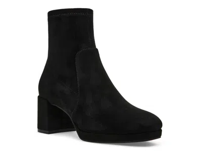 Anne Klein Main Bootie In Black Suede