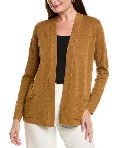 Anne Klein Malibu Cardigan In Brown