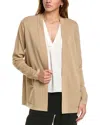 Anne Klein Malibu Open-front Cardigan In Beige