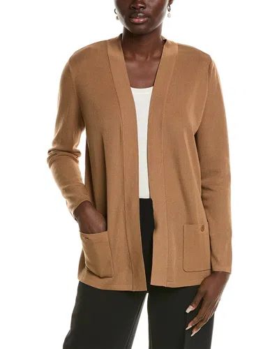 Anne Klein Malibu Cardigan In Brown