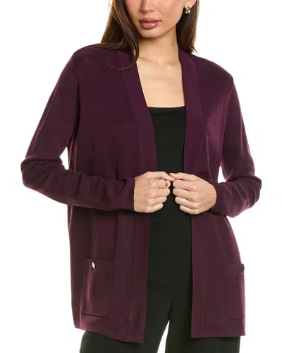 Anne Klein Malibu Cardigan In Purple