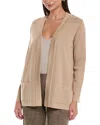 Anne Klein Malibu Open-front Cardigan In Neutral