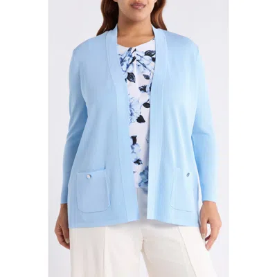 Anne Klein Malibu Open Front Cardigan In Black